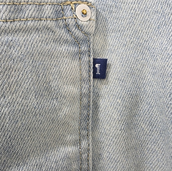 Urban Outfitters BDG Jeans 18W High Rise Wide Leg Raw Hem Light Wash 100% Cotton - Picture 7 of 12